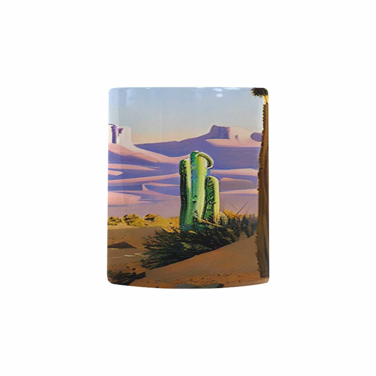 Coffee Mug, tea cup, desert scene, design 13