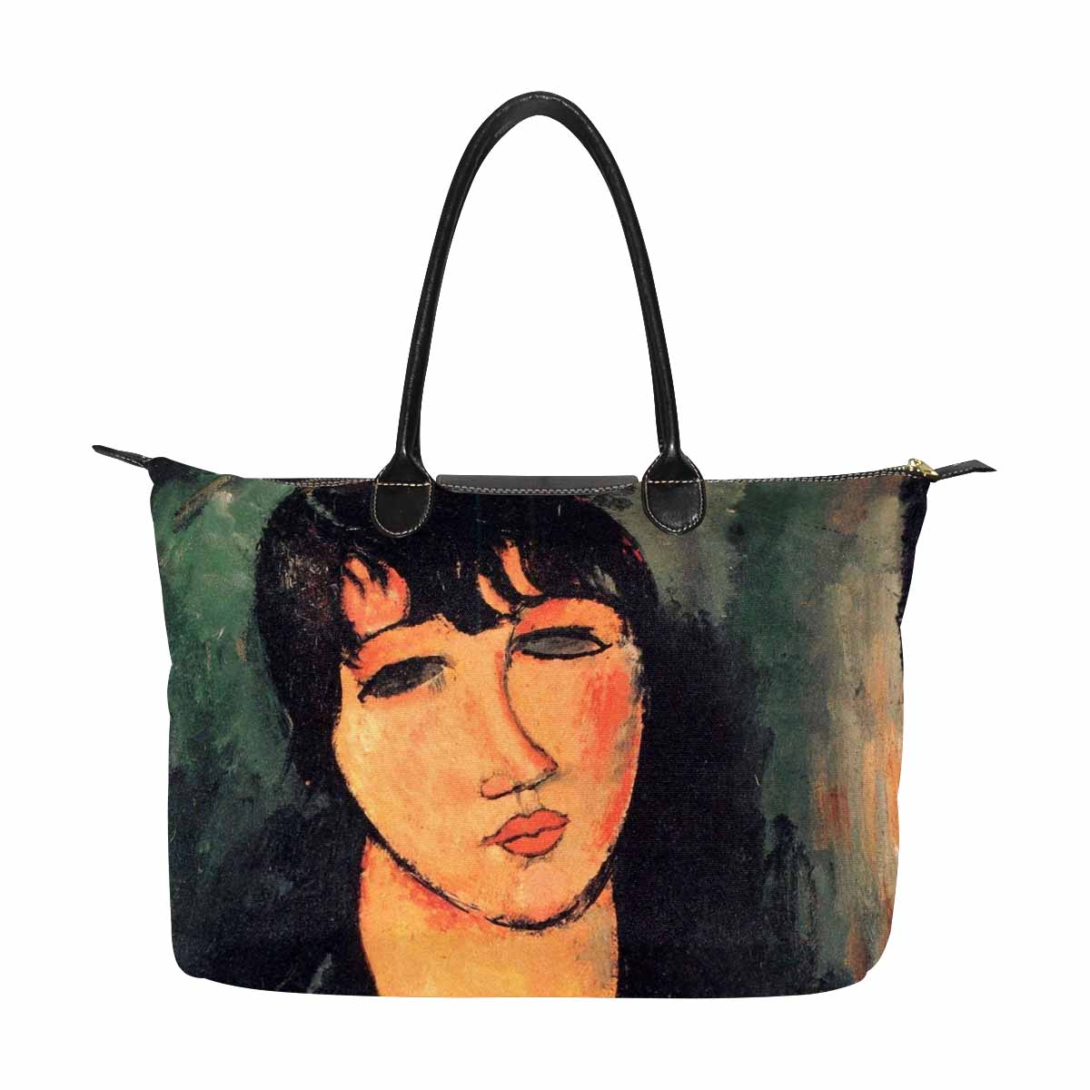 Classic handbag, Modigliani design, choice of 2 colors, Housemaid