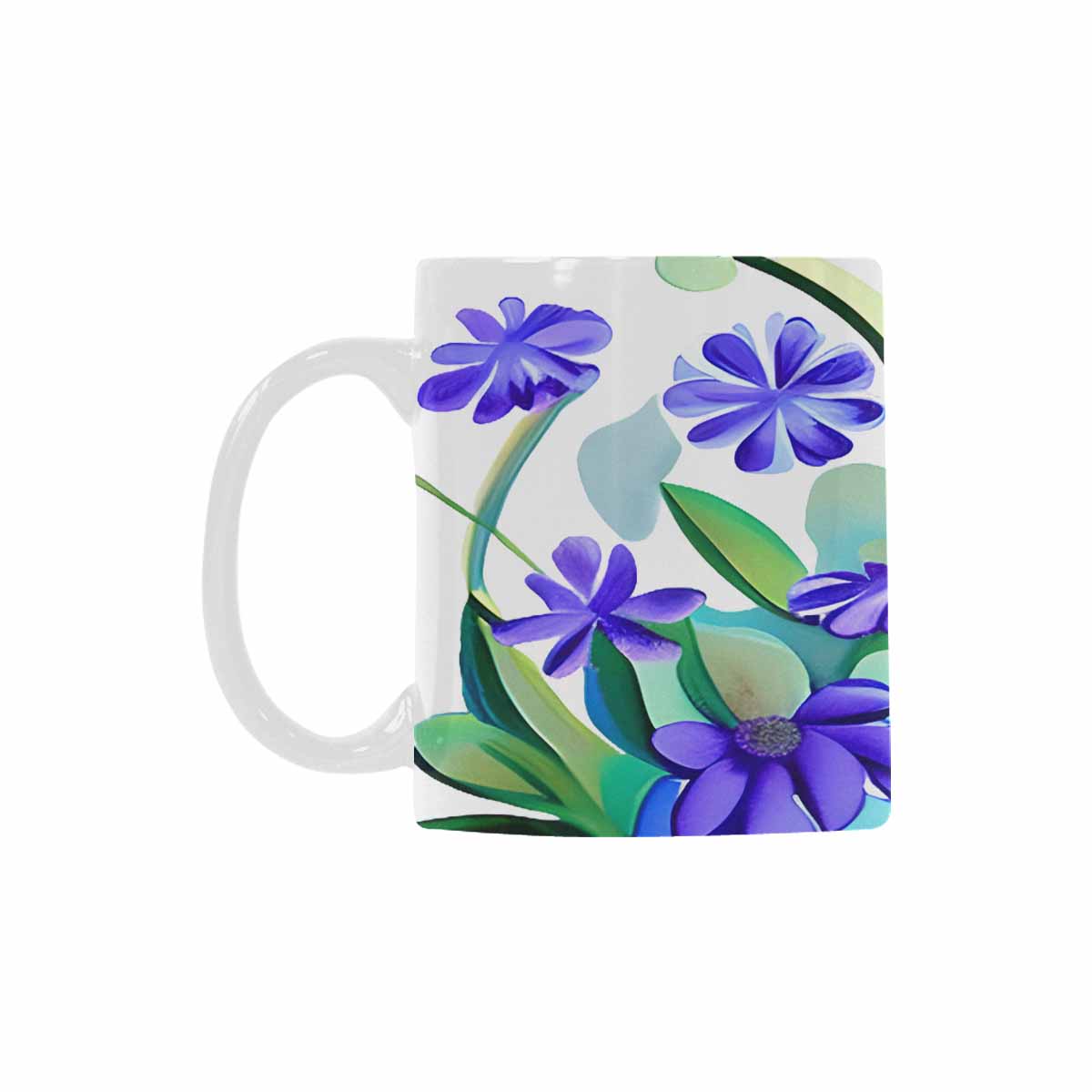 Quality Mug, coffee mug, tea cup, Bright florals, Set 1A, Design 61