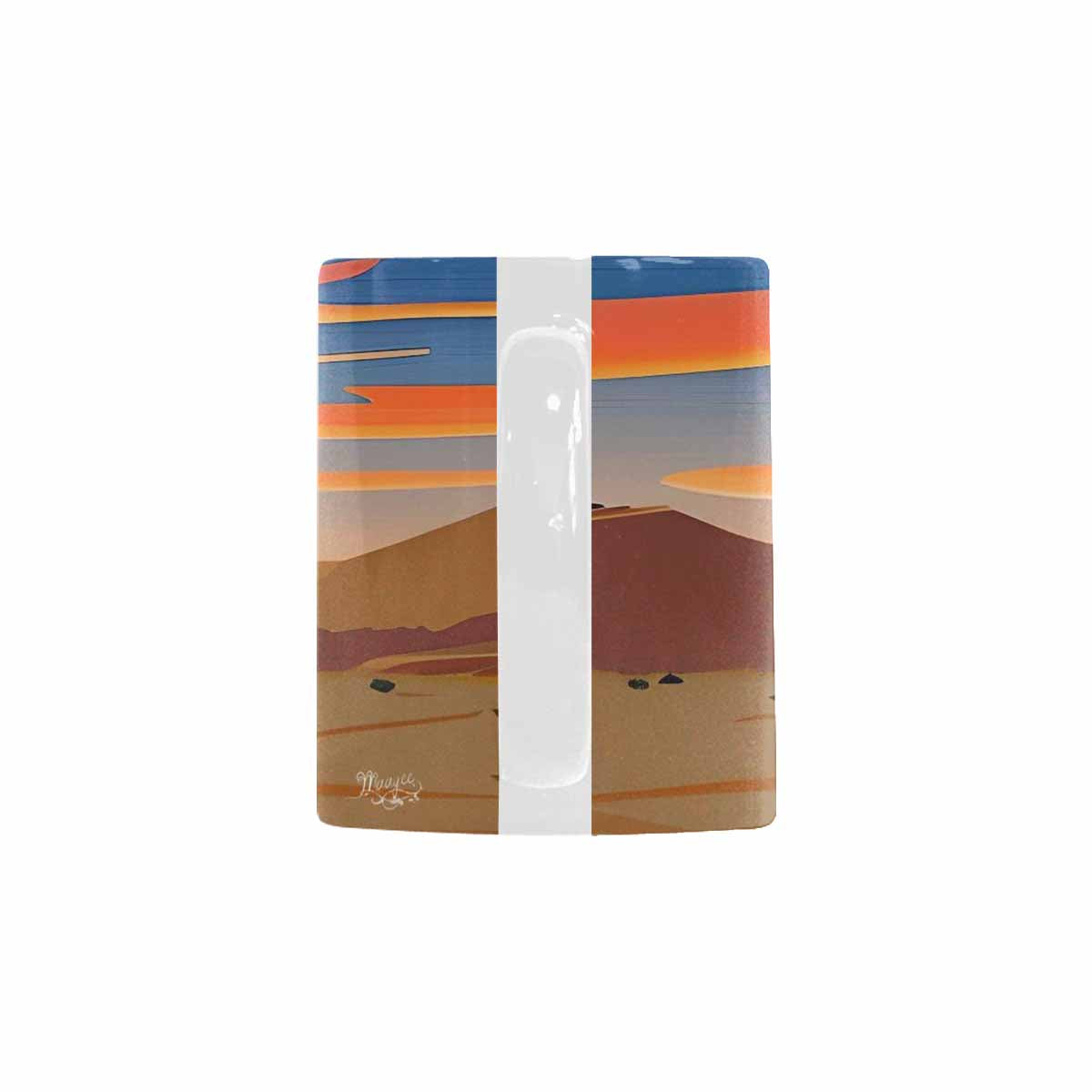 Coffee Mug, tea cup, desert scene, design 82