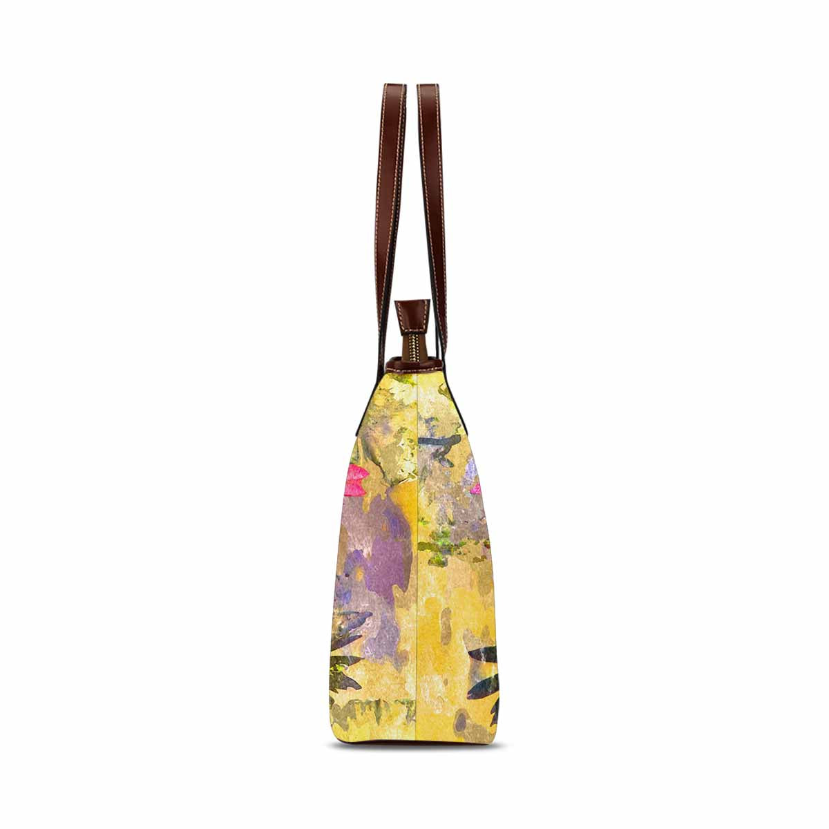 Classic Fabric handbag, watercolor floral, design 199