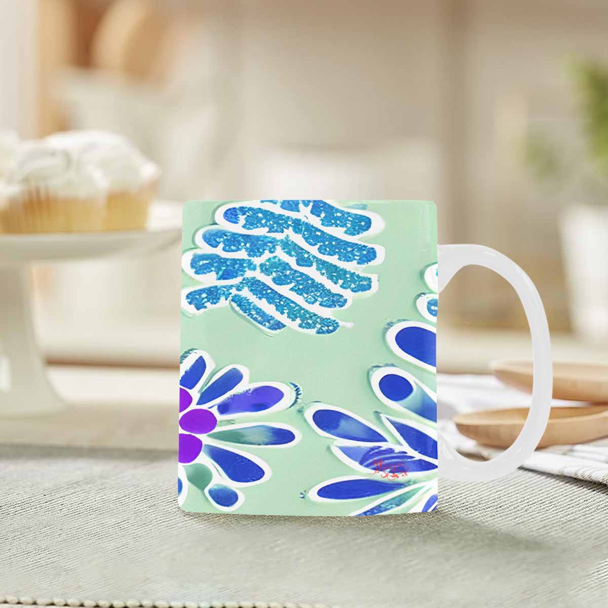 Quality Mug, coffee mug, tea cup, Bright florals, Set 1, Design 126