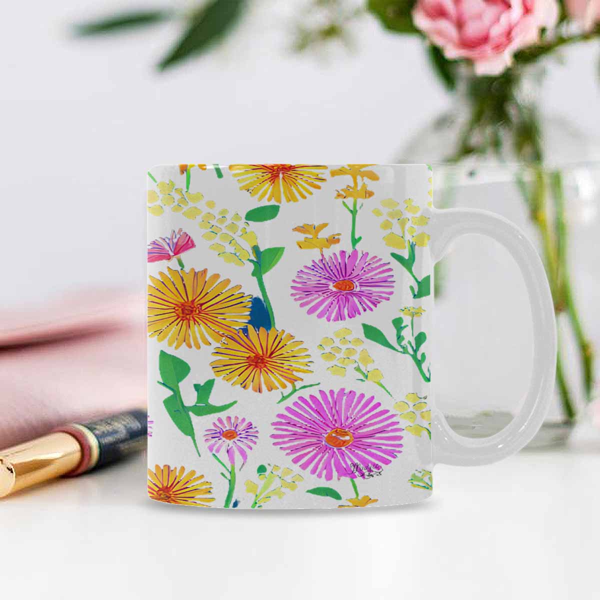 Quality Mug, coffee mug, tea cup, Set 1A, Mixed Floral design 47