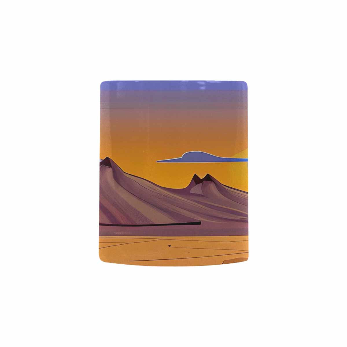 Coffee Mug, tea cup, desert scene, design 41