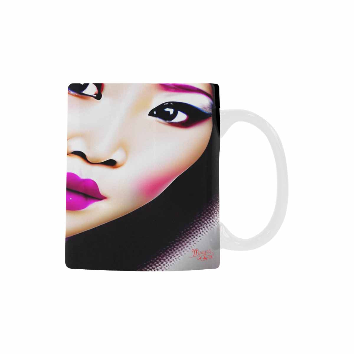 Quality Mug, coffee mug, tea cup, Asian Faces, Design 6