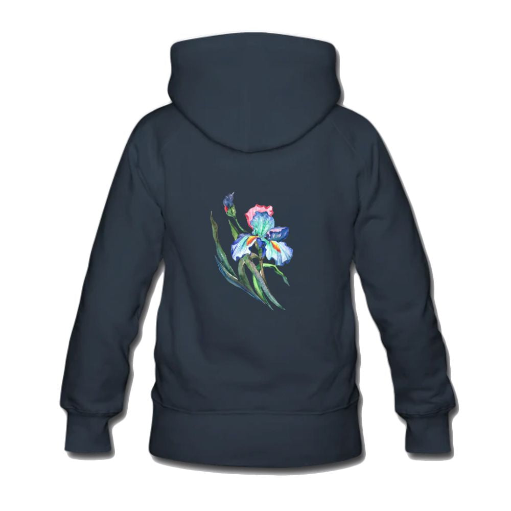 Women's Hoodie iris floral print