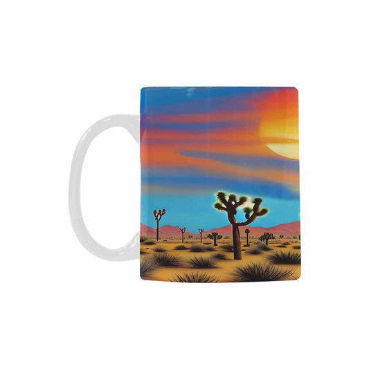 Coffee Mug, tea cup, desert scene, design 2