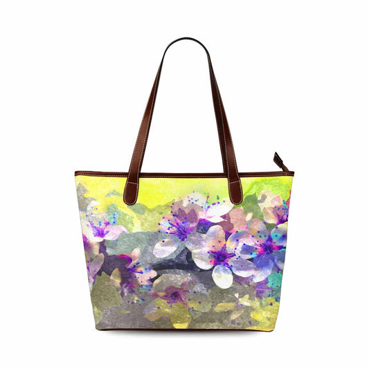 Classic Fabric handbag, watercolor floral, design 10