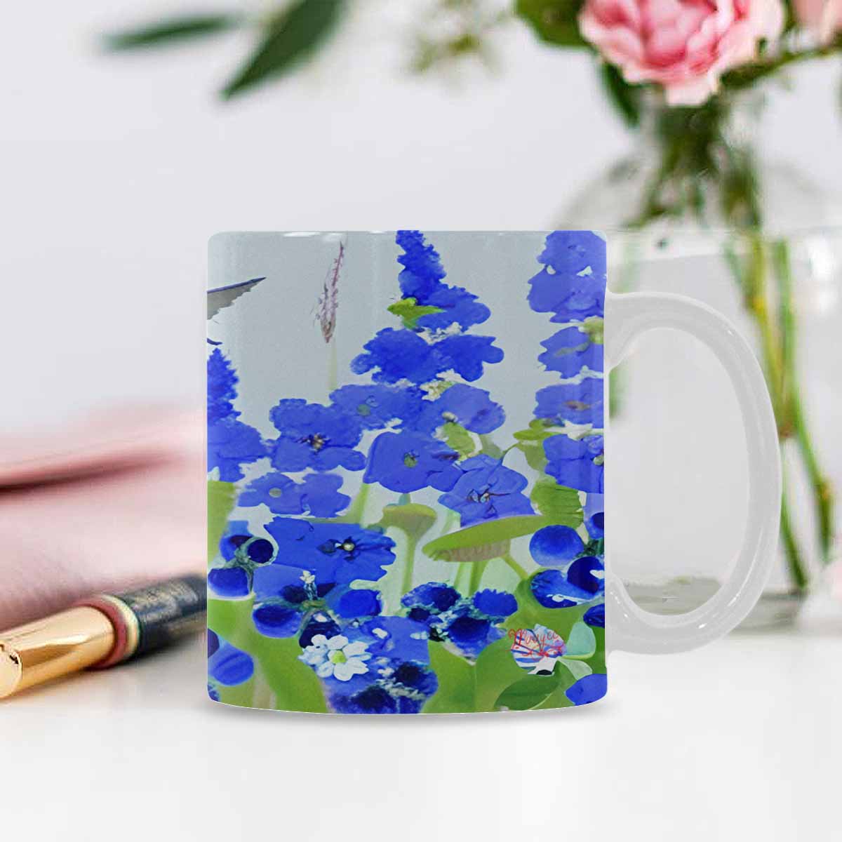 Quality Mug, coffee mug, tea cup, Bright florals, Set 1, Design 89