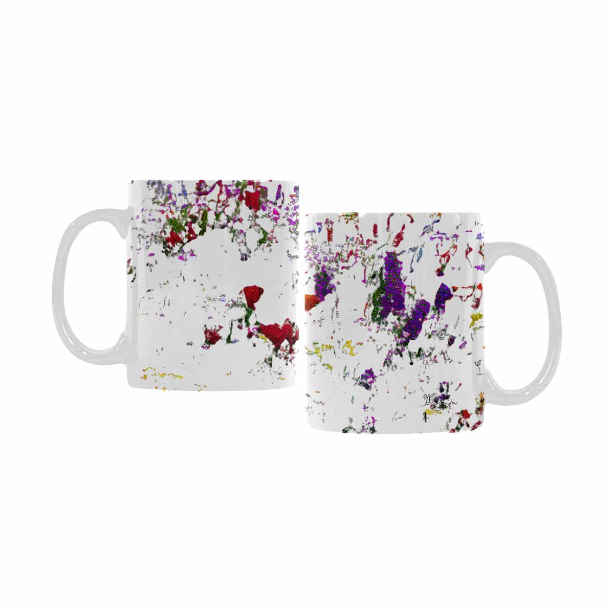 Quality Mug, coffee mug, tea cup, Bright florals, Set 1A, Design 3