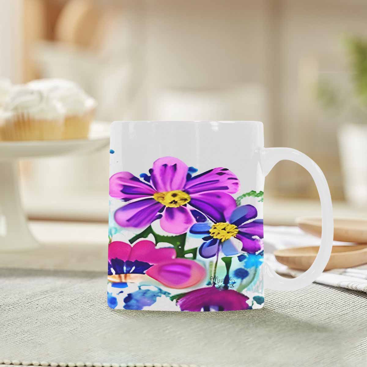 Quality Mug, coffee mug, tea cup, Bright florals, Set 1A, Design 150