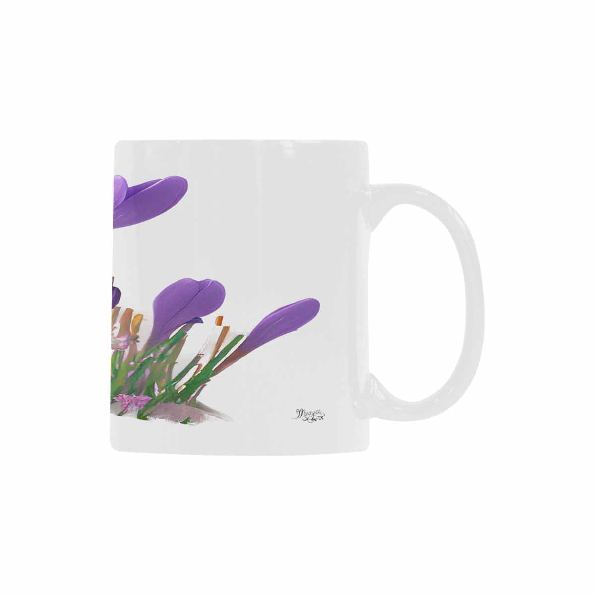 Quality Mug, coffee mug, tea cup, Bright florals, Set 2, design 1