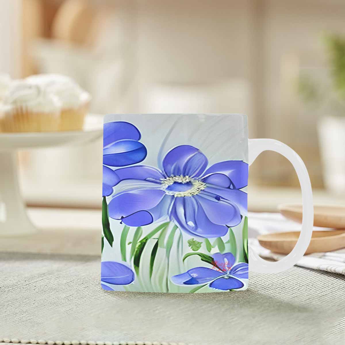 Quality Mug, coffee mug, tea cup, Bright florals, Set 1, Design 86