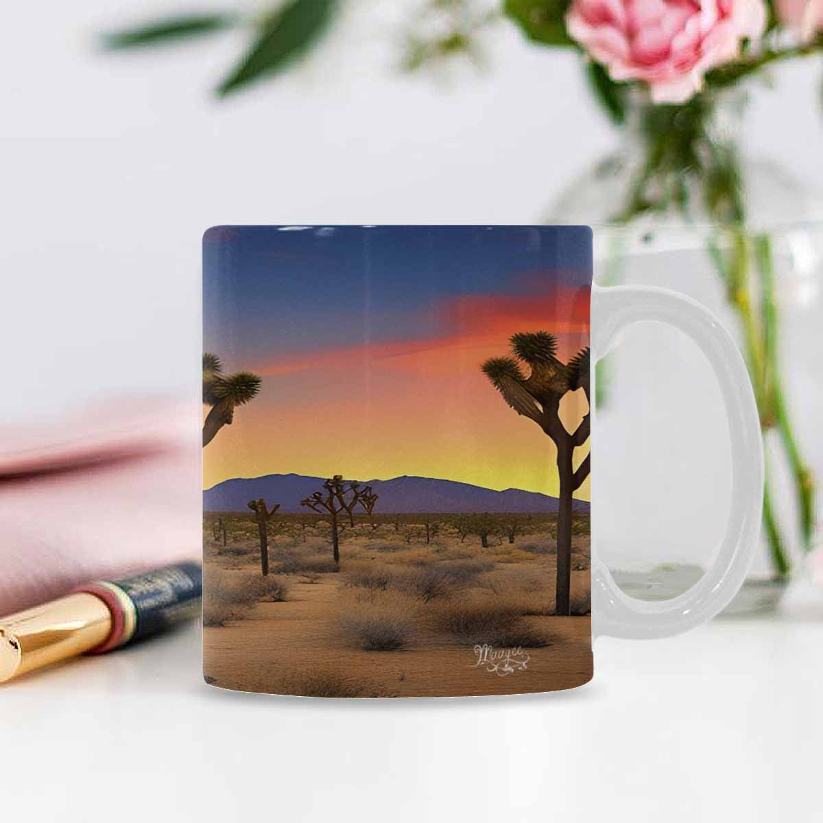 Coffee Mug, tea cup, desert scene, design 6