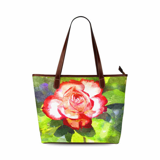 Classic Fabric handbag, watercolor floral, design 220