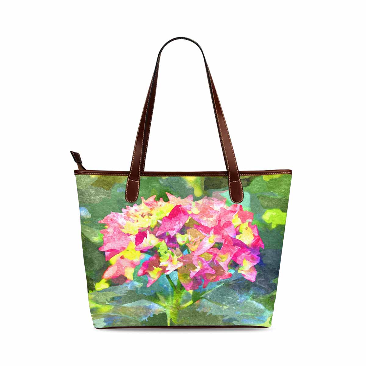 Classic Fabric handbag, watercolor floral, design 92