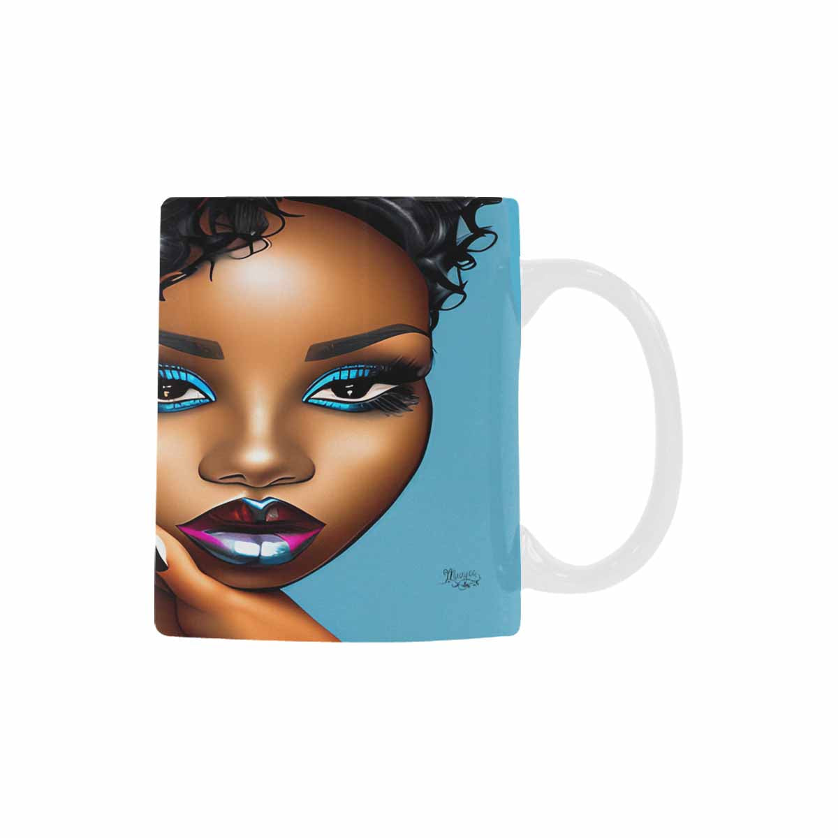 Quality Mug, coffee mug, tea cup, Black Faces, Set 1, design 51