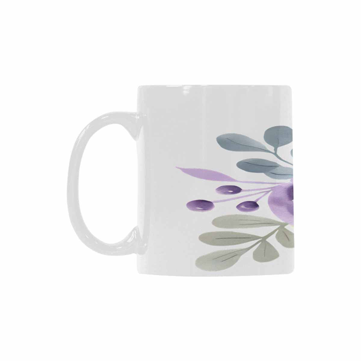 Quality Mug, coffee mug, tea cup, Bright florals, Set 2, design 28