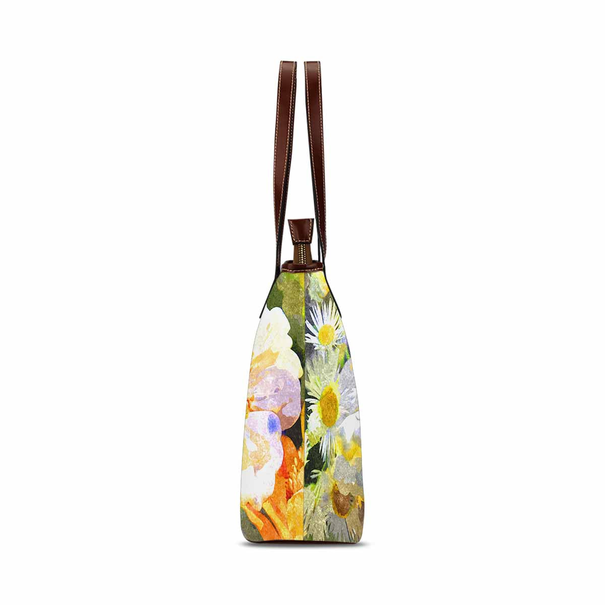 Classic Fabric handbag, watercolor floral, design 180