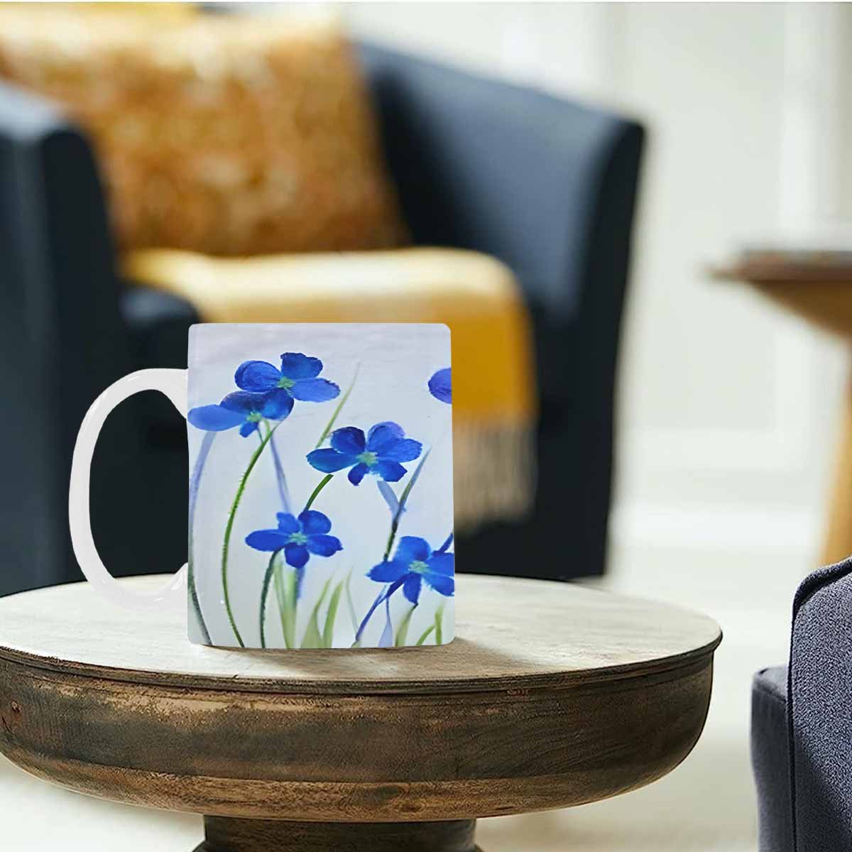 Quality Mug, coffee mug, tea cup, Bright florals, Set 1, Design 75