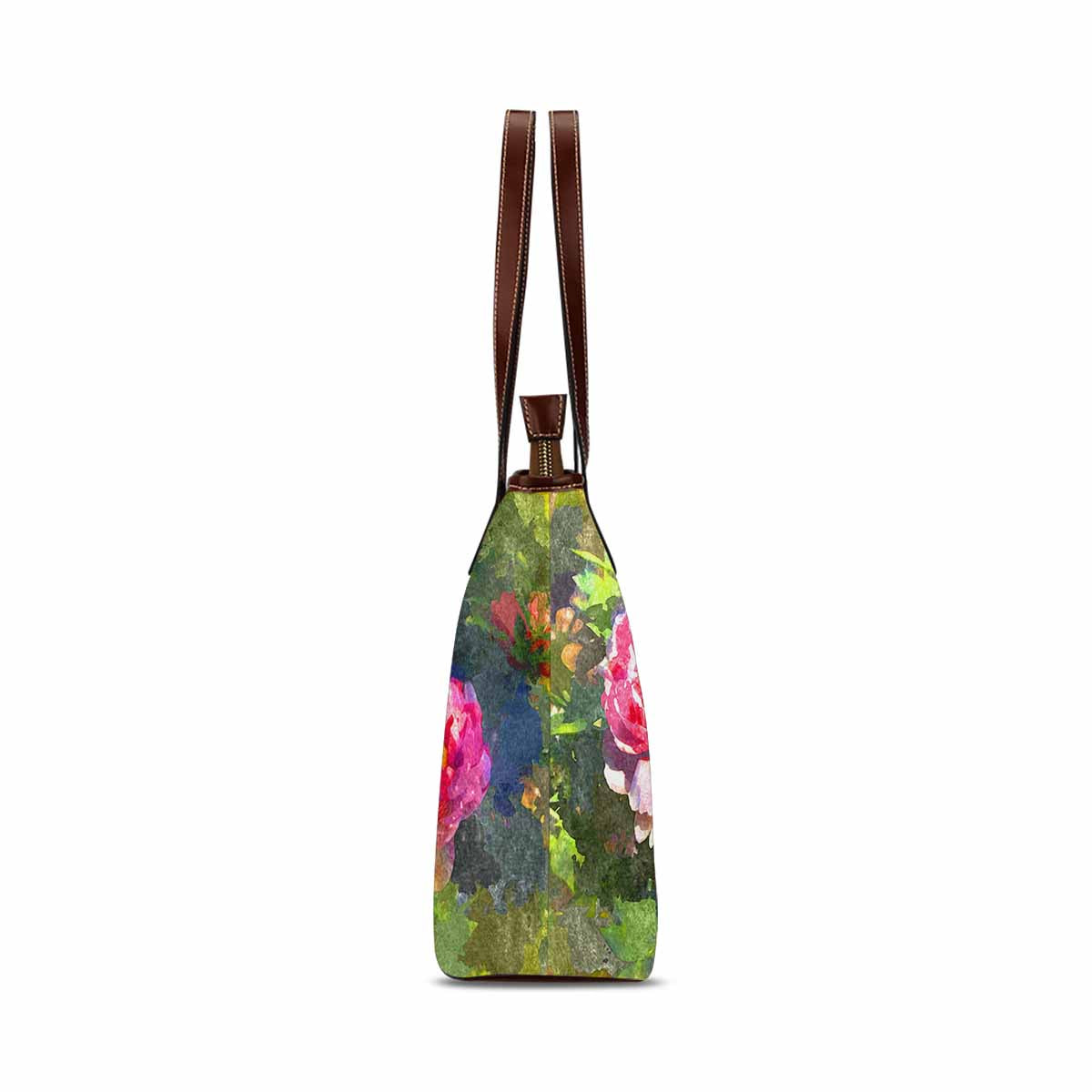 Classic Fabric handbag, watercolor floral, design 140