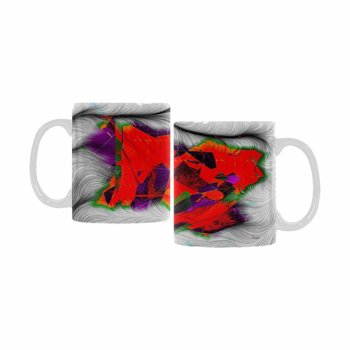 Unique Abstract design coffee mug, set 1, design 117