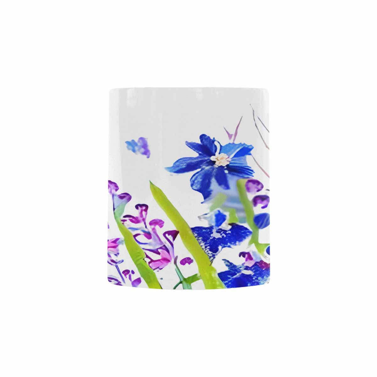 USA made Quality Mug, coffee mug, tea cup, Bright florals, Set 1A, Design 9