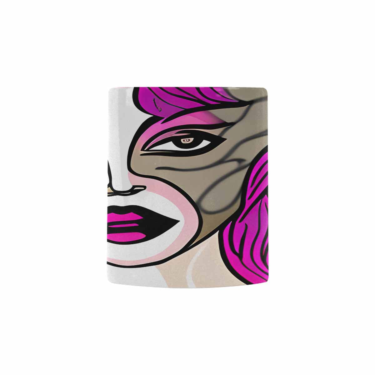 Coffee Mug, tea cup,caucasian Face, design 52