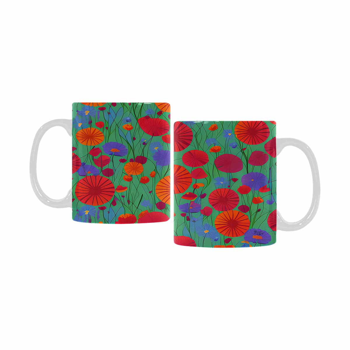 Quality Mug, coffee mug, tea cup, Set 1, Mixed Floral design 18