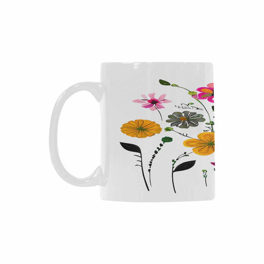 Quality Mug, coffee mug, tea cup, Bright florals, Set 2, design 77