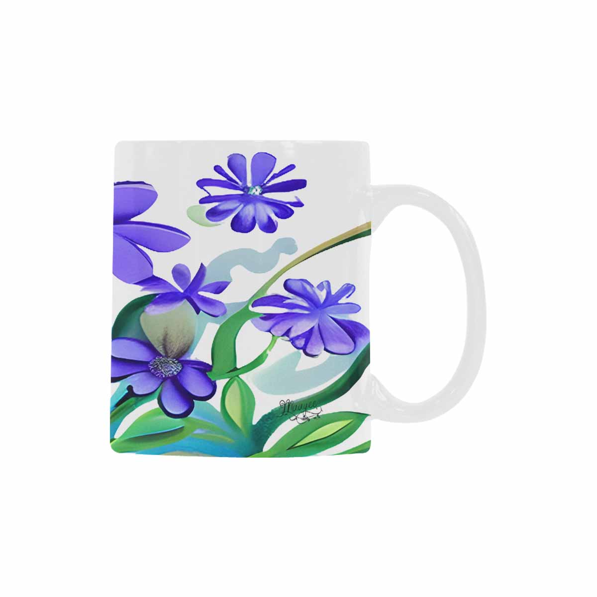 Quality Mug, coffee mug, tea cup, Bright florals, Set 1A, Design 61