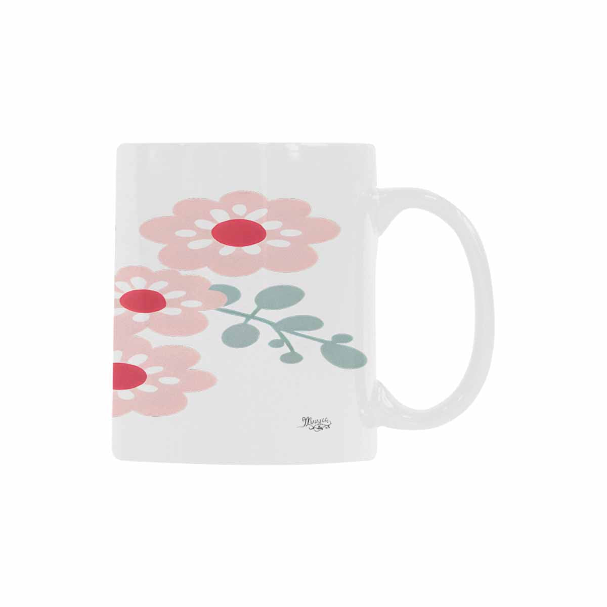 Quality Mug, coffee mug, tea cup, Bright florals, Set 2, design 18