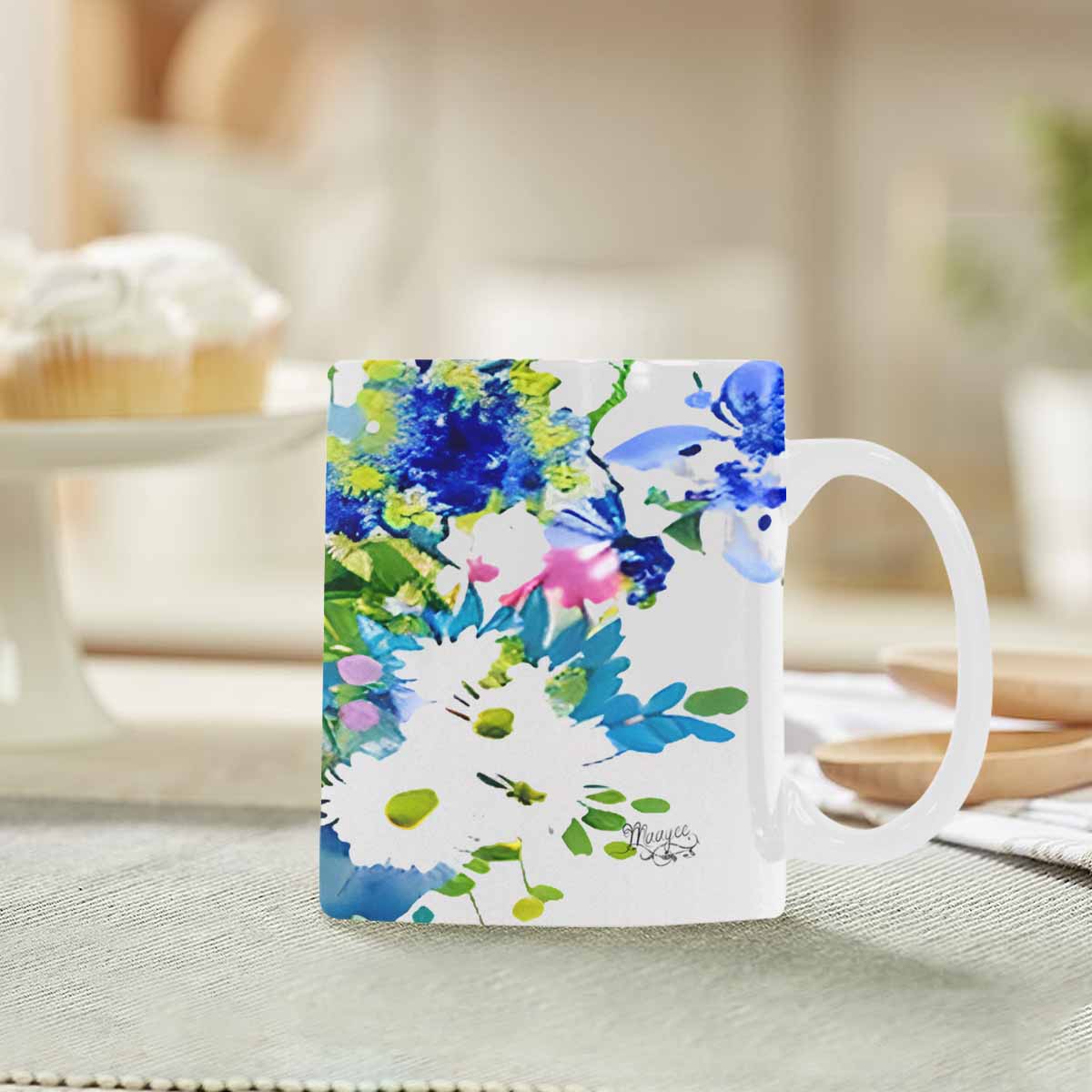 Quality Mug, coffee mug, tea cup, Bright florals, Set 1A, Design 31