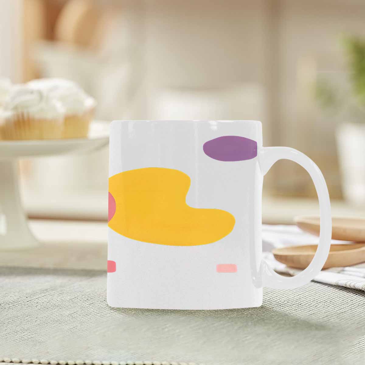 Quality Mug, coffee mug, tea cup, Bold Abstract, Set 1, design 8