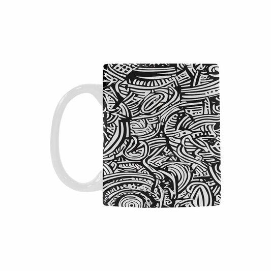 Quality Mug, coffee mug, tea cup, B & W Abstract, Set 1, design 31