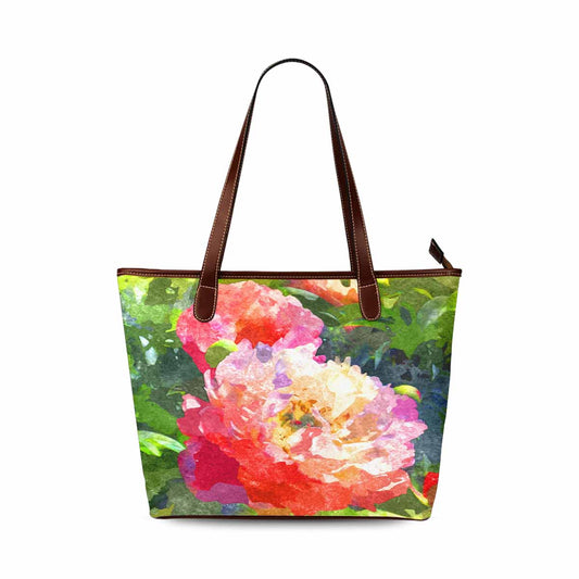 Classic Fabric handbag, watercolor floral, design 161