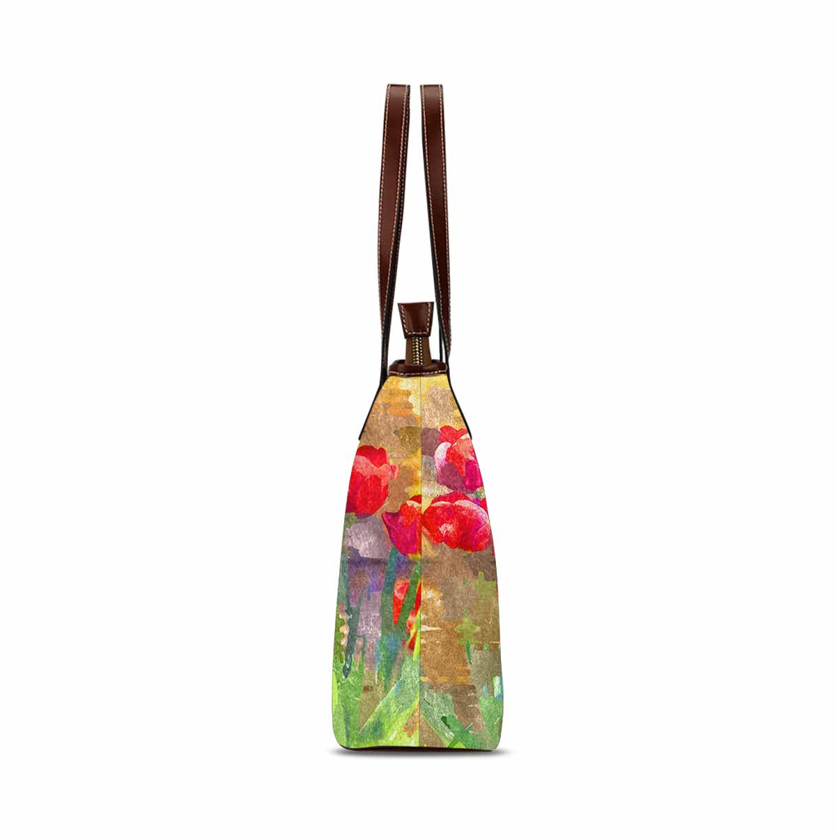 Classic Fabric handbag, watercolor floral, design 271