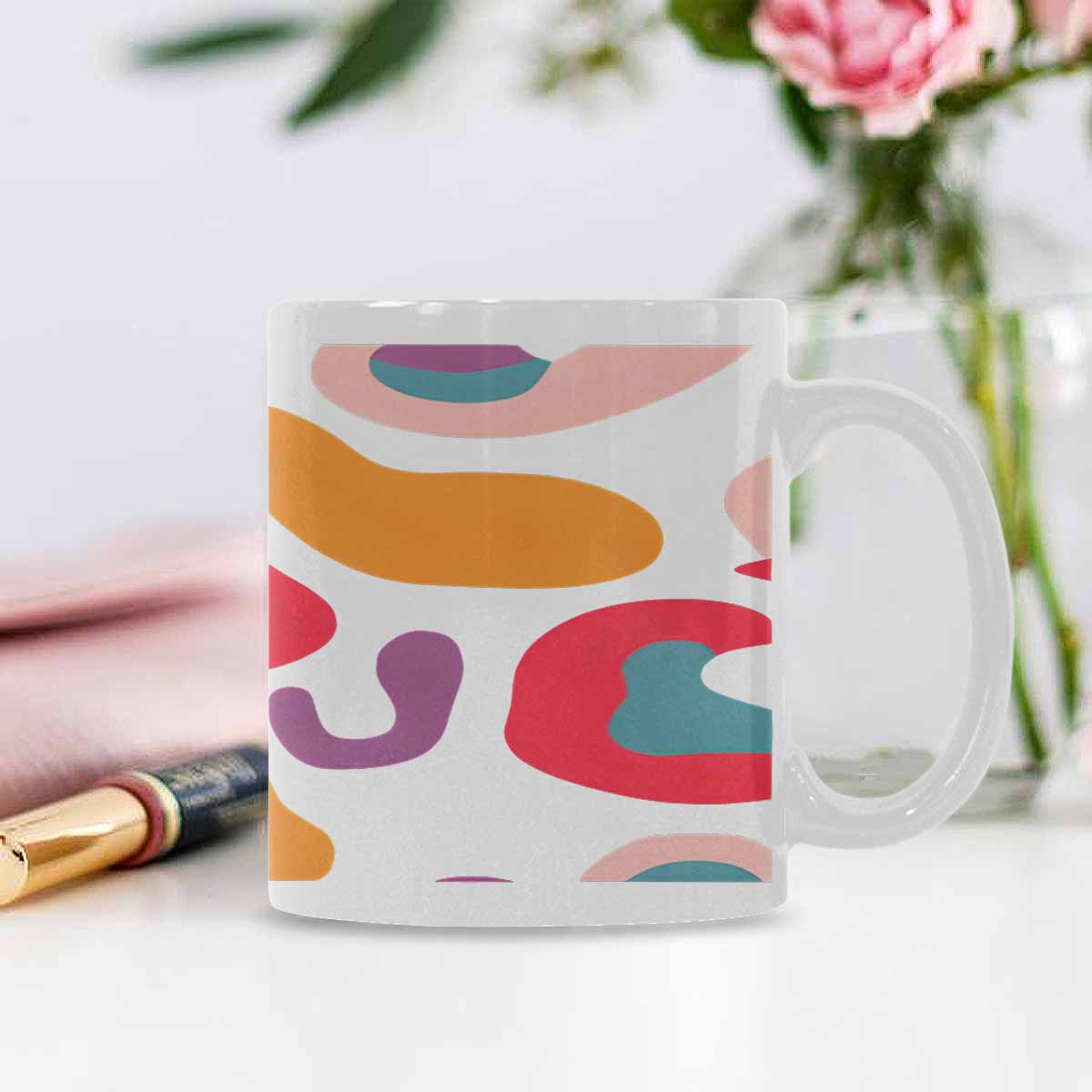 Quality Mug, coffee mug, tea cup, Bold Abstract, Set 1, design 11