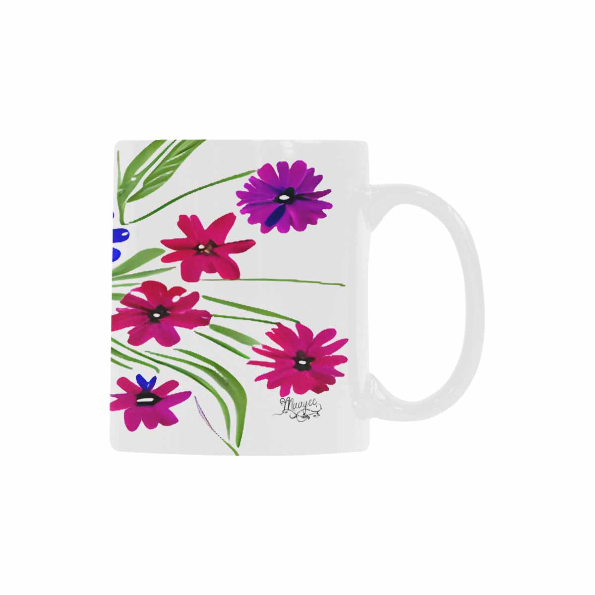 Quality Mug, coffee mug, tea cup, Bright florals, Set 1A, Design 112