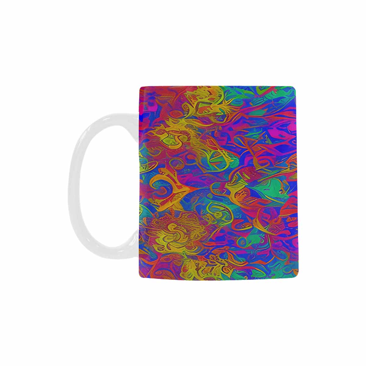 USA, Color Coffee Mug, tea cup, caucasian Face, design 6