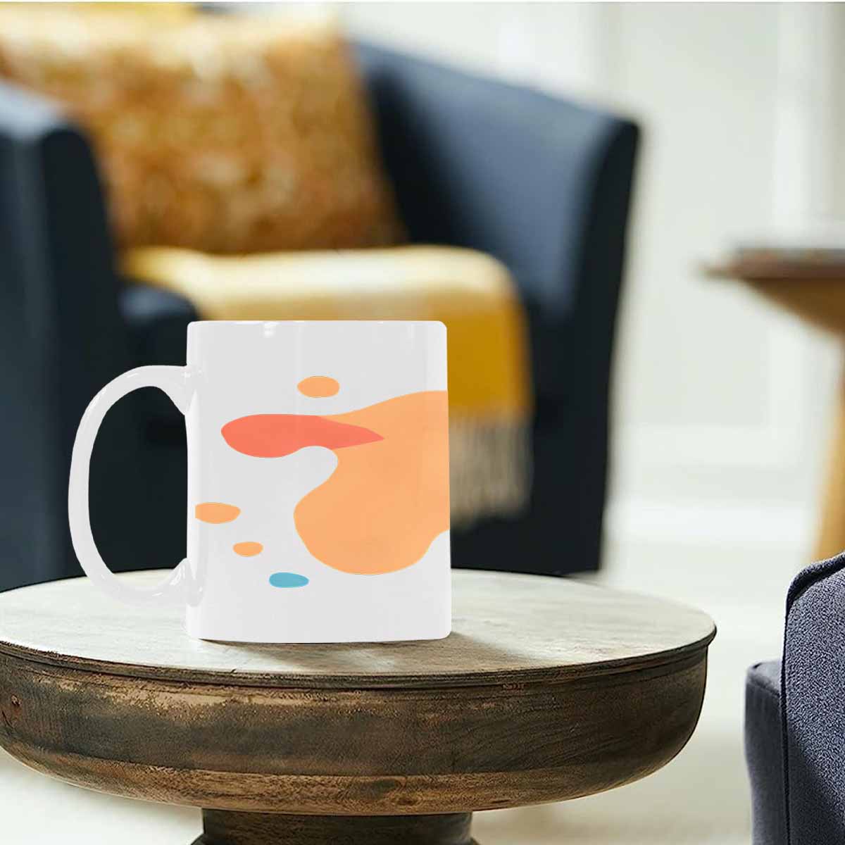 Quality Mug, coffee mug, tea cup, Bold Abstract, Set 1, design 7