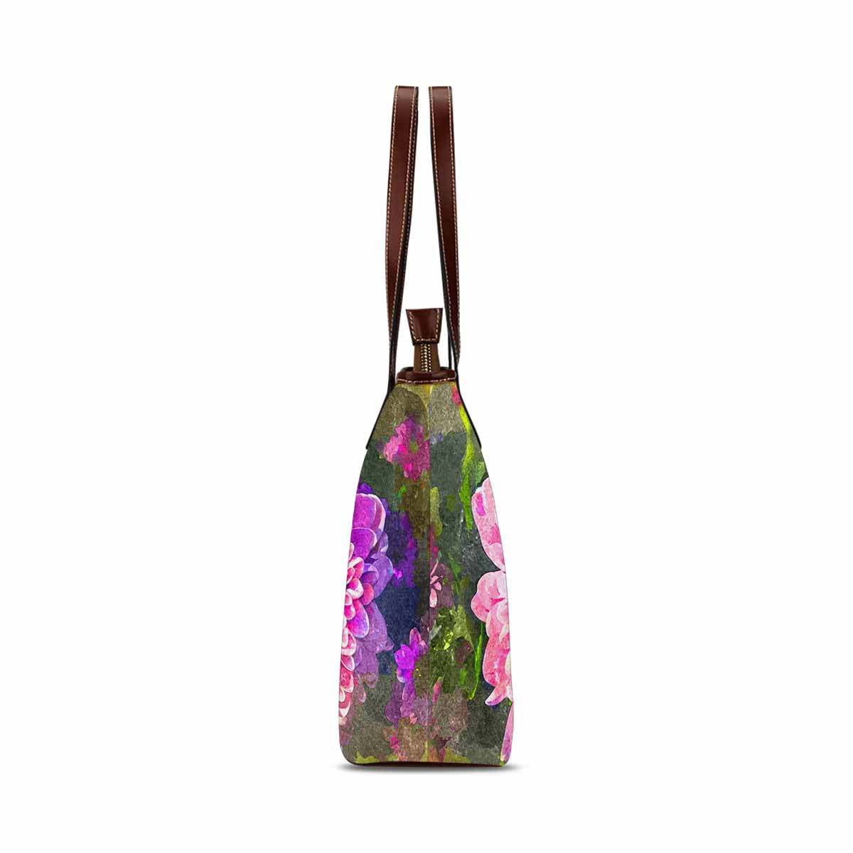 Classic Fabric handbag, watercolor floral, design 42