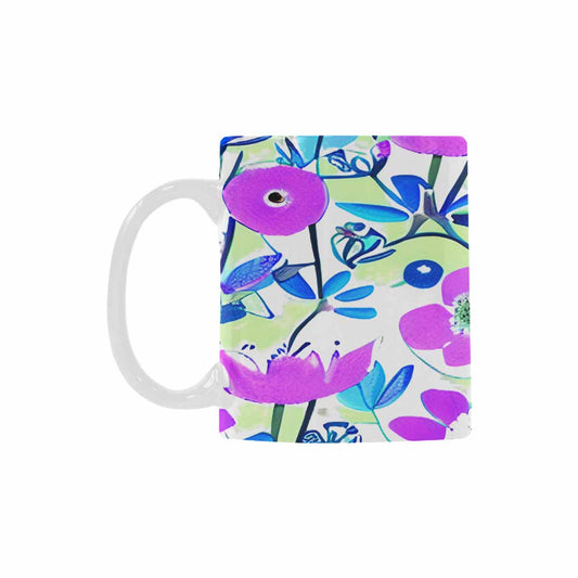 Quality Mug, coffee mug, tea cup, Bright florals, Set 1A, Design 158