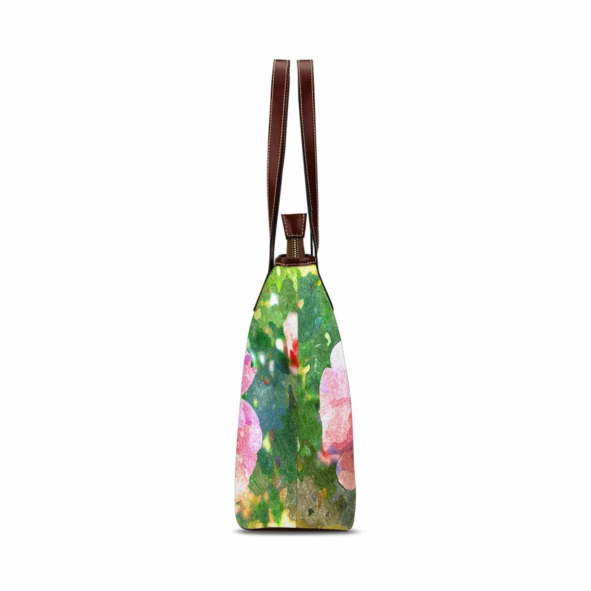 Classic Fabric handbag, watercolor floral, design 219