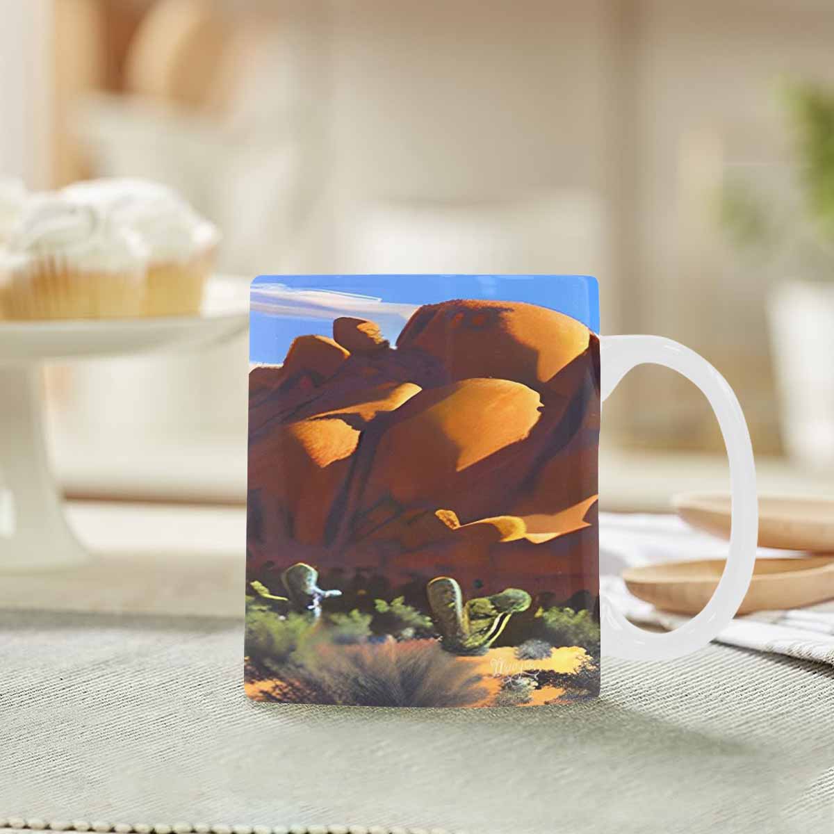 Coffee Mug, tea cup, desert scene, design 18