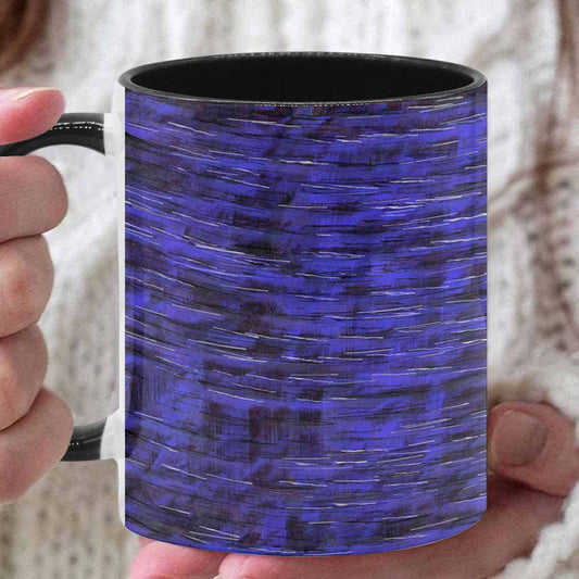 Coffee Mug, tea cup, black core, abstract, design 53