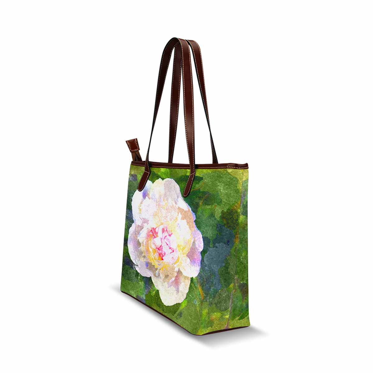 Classic Fabric handbag, watercolor floral, design 87