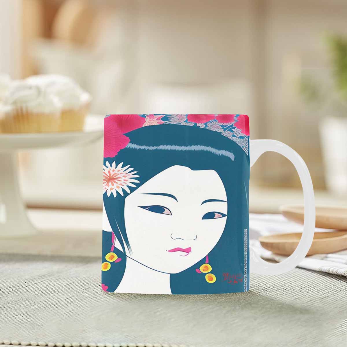 Quality Mug, coffee mug, tea cup, Asian Faces, Design 13