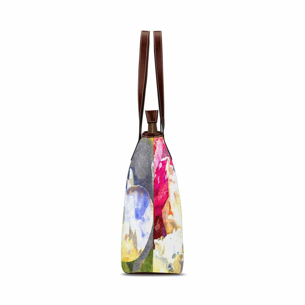 Classic Fabric handbag, watercolor floral, design 155