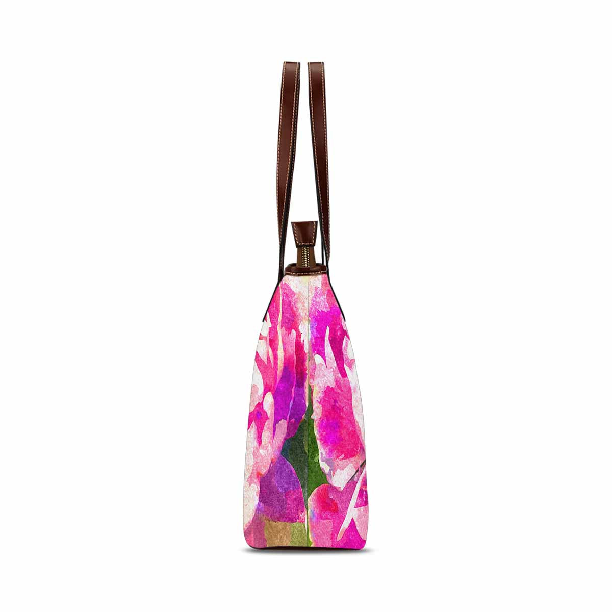 Classic Fabric handbag, watercolor floral, design 175